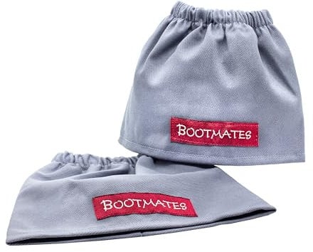 Bootmates Schuh-Überzieher | Gamaschen zum Wandern, Wanderzubehör | Schuh-Stulpen für Garten und Reiten | Arbeitskleidung für Wald, Straßenbau & Handwerk | Galosche kurz | (anthrazit)