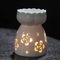XFLYP Keramik Duftlampe Für Wachs, Mini Teelichthalter Öl Brenner Für Duftwachs-Ätherische Öle, Aromabrenner für Duftöl mit der Candle Löffel Aroma Diffuser（Lotusblume）