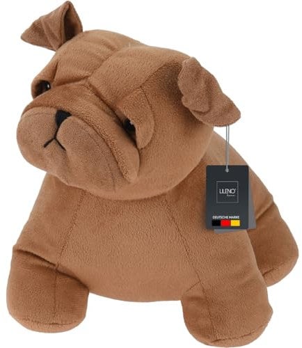 LILENO HOME Türstopper Tier als Hund Braun - hochwertiger Kinderzimmer Türstopper als Boden Tür Stopper Sack - Tiere Stoff Türstopper Boden als Türstopper Sack mit Sandfüllung