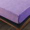 Mateju Flanell Spannbettlaken, Cashmere-Touch Weiche Warme Einfarbig Plüsch Spannbetttuch Bettlaken für Boxspringbett Topper Matratzen bis 28 cm, Rundum Gummizug (180x200x28cm,Lila)