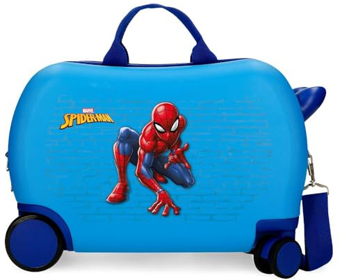 Disney Spiderman Vigilant-Gepäck – Kindergepäck, Jungen, Vigilant-Handgepäck mit seitlichem Zahlenschloss und 4 Rädern ist aus ABS gefertigt, einem stabilen und leichten Material.