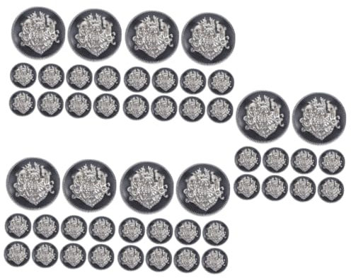 Operitacx 50pcs Clothing Sewing Button Retro Metal Buttons Decorative Suit Snaps Versatile for DIY Craft