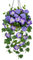 Briful 15.7 Artificial Flowers Like Real Morning Glory Hanging Plants Artificial Flowers with Hanging Basket, Height 40 cm, Indoor Plants Bush Decorative Plant Green Plant