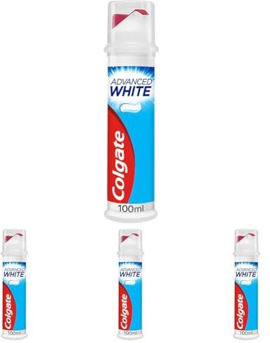 Colgate Advanced White Toothpaste 100ml | Teeth whitening Toothpaste | clinically Proven whitening | whitens in 10 Days | with Active Micro-Cleansing Crystals | New Stain Prevention | Enamel Safe