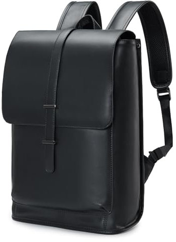 SPAHER Zaino di Pelle Zaino Bagaglio a Mano 40x30x15 British Airways Wizzair Zaino Porta PC 15,6 Pollici Laptop Zaino Uomo Pelle Zaino Antifurto Zaino da Viaggio Uomo Donna