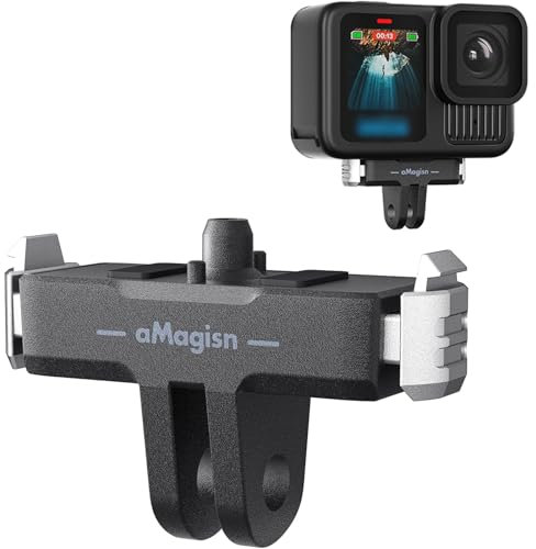 Honbobo Support magnétique pour GoPro Hero 13 Black, Support à dégagement Rapide en Plastique, Accessoires pour GoPro Hero 13 Black