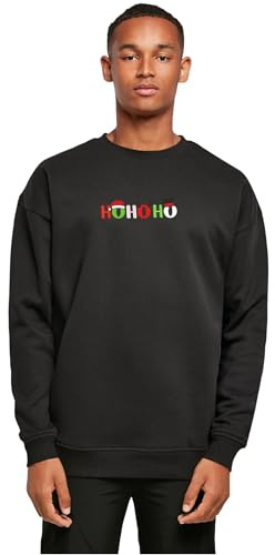 MERCHCODE Herren Mp0009086-christmas Ho Ho Ho Crewneck Hooded Sweatshirt (1er Pack)