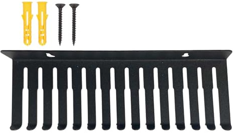 Wall-Mounted Cable Hook - 13 Slot Cable Rack, Wall Organizer, Steel Frame, Multi-Functional Cable Holder, Tidy and Tidy Layout, Optimization Accessories