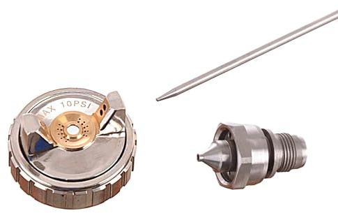 Auarita - Ersatzdüse für AUARITA MP-500 LVLP Spritzpistole 1,1mm - Düsenkopf kompatibel mit Allen MP-500 LVLP Lacierpistole, für präzise Lackierergebnisse, aus Messing und Edelstahl
