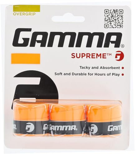 Gamma Griffband Supreme Overgrip 3er, orange, AGSO-15