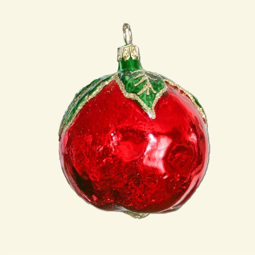 Lauschaer Glaskunst-Christbaumkugel Apfel