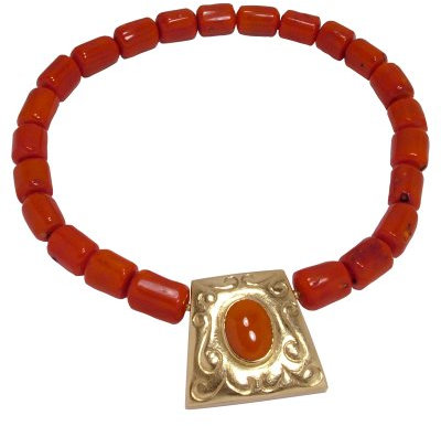 Unique Avenue - Collier Koralle 750/ Gelbgold