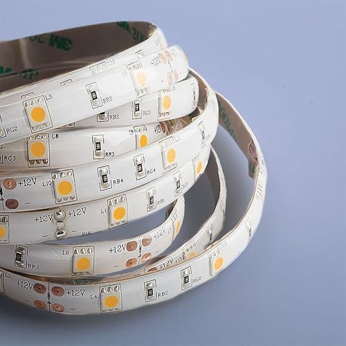 Mextronic LED Streifen LED Band LED Strip 5050 Warmweiß (2700K) 36W 500CM 12V IP44