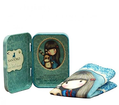 Santoro Gorjuss – Barattolo di latta con panno in microfibra – Hush Little Bunny