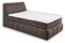 Stella Trading TOLEDO 2 Boxspringbett 120x200 mit Bettkasten, Stone - Bequemes Bett mit 7-Zonen-Federkern Matratze H2-H3 & Komfortschaum Topper - 121 x 110 x 235 cm (B/H/T)