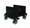 Techly Supporto Carrello Porta Computer PC Case ATX Acciaio Regolabile con Ruote (Nero)