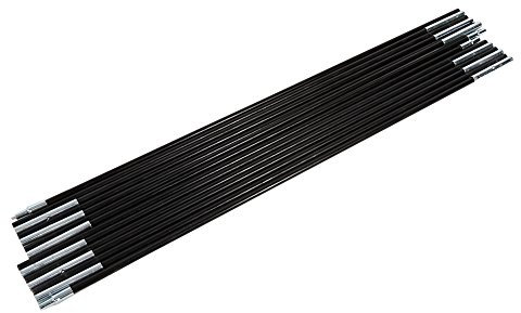 Zeltstangen 7 Abschnitte 2 Rate Camping Fordable Fiberglas Rod Pole Zubehör Ersatz