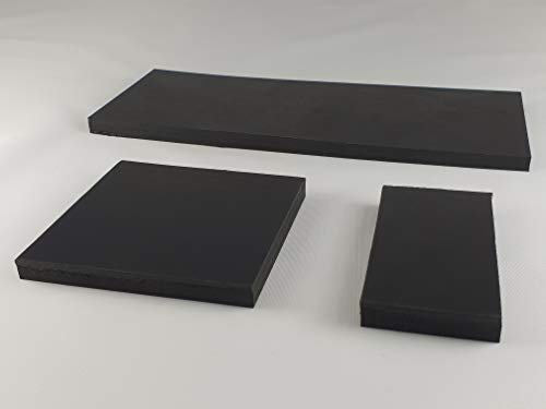 Gummimatte Gummiplatte 150x250mm / 8mm Stärke Antivibrationsmatte für z.B. Waschmaschine / Hochleistungsmixer