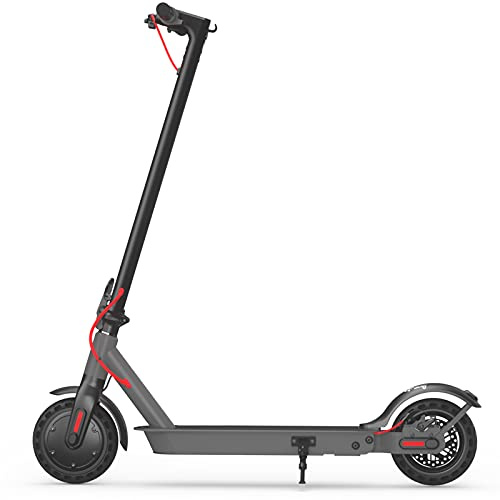 Hiboy S2 Electric Scooter - 8.5 Solid Tires - Up to 17 Miles Long-Range & 19 MPH Portable Folding Commuting Scooter for Adults with Double Braking System and App (Black&Space Grey)