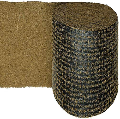 HaGa® Bio-Mulchmatte für Erdbeeren Kokosmatte Anzuchtmatte 0,5m x 20m
