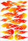 17 Aufkleber Flammen Fire Feuer Sticker Set für Auto, Fahrrad, Vespa, Scooter, Bobby Car