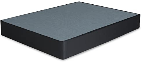 Signature Design by Ashley 10 Mattress Box Spring with Metal Foundation, Sturdy and Durable, Ready to Assemble, Parts and Tools Included, Queen, Removable Black Fabric Cover