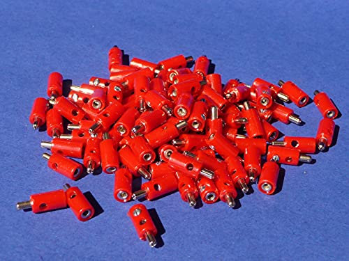 50-STÜCK Modellbahn STECKER QUERLOCHSTECKER ROT auch für Märklin