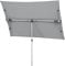 Schneider Sonnenschirm Novara, silbergrau, 190 x 140 cm rechteckig, 758-14, Gestell Alu/Stahl, Bespannung Polyester, 5 kg