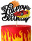 Bdayshop Fire Car Cake Topper Race Cars Cake Decorations Glitter Red Hot Car Cake Toppers for Boys Girls Racing Car Theme Birthday Party Supplies for Kids Baby Shower