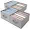 GRANNY SAYS Jeans Organizers, 4 Stück Hosen Organizer für Kleiderschrank, Grau Aufbewahrungsbox Kleiderschrank, Faltbare Schrank Organizer Kleidung Pullover Tshirt Organizer für Kleiderschrank