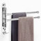 bowarepro Porte-serviettes pivotant en acier inoxydable SUS304 avec 2 bras pour salle de bain