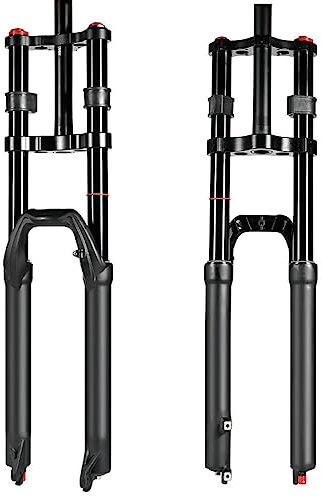 LUNJE Downhill-Mountainbike-Federgabel 27,5 29 DH/XC MTB-Luftgabel Federweg 150 Mm Zugstufe Einstellbar Gerade Doppelschultergabel QR 9 Mm (Size : 27.5inch)