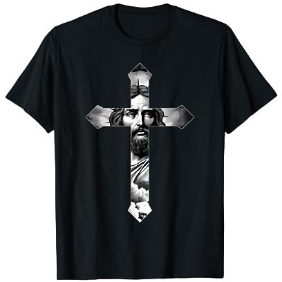 Kreuz mit Jesus T-Shirt