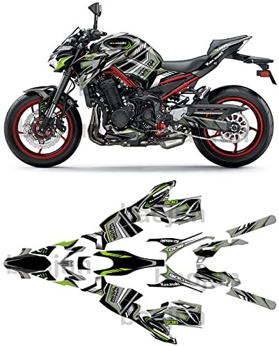 Kit De Calcomanías Gráficas para Motocicletas Compatible con Z900 2021 2022 2023 (Size : 9)