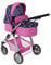 Bayer Chic 2000 - Puppenwagen Nele, 2-in-1 Kombipuppenwagen für Kinder von 3 bis 8 Jahren, Puppenkinderwagen mit umwandelbarer Babywanne, Kinderwagen für Puppen bis 50 cm Größe, Butterfly, Navy-pink