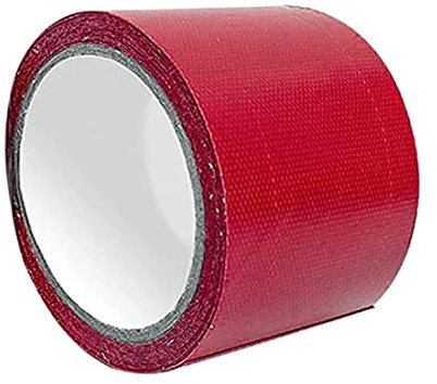 Hochklebendes Planenband, 1,97 Zoll x 24,6 Fuß, universelles Zeltreparaturband, für Plane, Markise, Zelt (Rot)