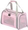 Petsfit Transportbox Katze kleine Hunde leicht Hundetasche für kleine Hunde Katzen Transporttasche Hundetragetasche,Hunde Tragetasche Hund mit Schutzgurt & erweiterbare Matte, L/Rosa