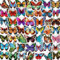 Mistree 50 Aufkleber Schmetterling Klein Frühling, 5-6 CM, Bunt Schmetterling Sticker Kleben Wasserfest