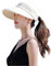Casquette Visiere Sport Eté Chapeau de Soleil Démontable Capeline Femme Large Bord Pliable Chapeau de Plage Voyage Protection UV Cassquette de Baseball Piscine Camping Pêche Jardinage