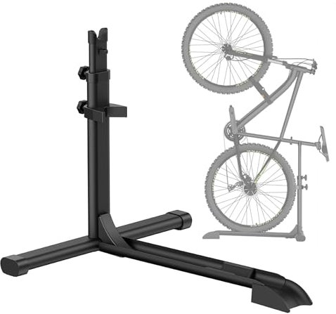 Mimoke Vertikaler Fahrradständer - Freistehender, aufrechter Bodenständer für die Aufbewahrung von Fahrrädern in Innenräumen - Garagen und Wohnungen (one piece)