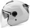 LIONCIANO Casque Adulte avec Double Visière, Boucle Sécurisée en 7 Paragraphes, Coque Abs Combinée à Une Couche Tampon Eps pour Offrir Une Meilleure Protection De Conduite(Blanc, 56-60cm)