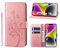 KRAFTCARE Handyhülle für iPhone 14 Hülle, für iPhone 14 Hülle mit Kartenfach Geld Slot Ständer Magnetic Closure, Flip Case Leder Schutzhülle Tasche Handyhülle für iPhone 14 Hülle, Rosa