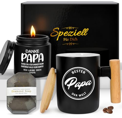 Vatertagsgeschenke für werdender Papa Tasse Vater Geschenk Geburtstag für Papa Weihnachten, Personalisierte Bester Papa Stiefpapa Geschenke zum Vatertag Geburtstagsgeschenk von Tochter
