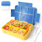 AiQInu Brotdose Kinder mit Fächern, 1330ml lunchbox kinder für Mädchen & Jungen, Auslaufsicher Lunchbox Kinder, Brotbox Perfekt für Schule, Kindergarten & Ausflüge