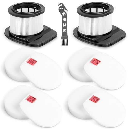 IZ201EUT Ersatz-Staubsaugerfilter für Shark Akku-Staubsauger IZ201EU IZ201EUT IZ201EUTSB IZ251EU IZ103UKGB, 2 HEPA-Filter und 4 Schaumstoff- und 4 Filzfilter
