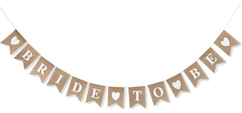 Capaneus Bride to Be Girlande, JGA Deko Frauen, Bride to Be Deko, Jute Boho Girlande JGA Banner, JGA Accessoires Frauen, Wimpelkette Hochzeit für Bachelorette Party Bridal Shower