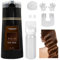 Hair Dye Shampoo, Instant Herbal Coloring Shampoo, Natural Plant Hair Dye Shampoo, Hair Color Shampoo For Gray Hair, Long Lasting Hair Color Shampoo For Women & Men (Dark Brown)