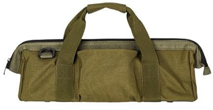 Colcolo Aufbewahrungstasche für Outdoor-Werkzeuge, Werkzeugtasche mit Reißverschluss, großes Fassungsvermögen, robuste Werkzeughandtasche, vielseitig