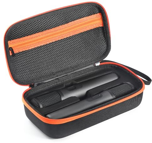 ZLiT Microphone Case for JBL Partybox Encore,Dual Mic Storage Bag Travel Carrying Case for JBL Partybox Encore Microphone Case Organizer Bag (Charging version)