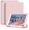 ZKTUYU for iPad 9th Generation Case 2021 / iPad 8th Gen 2020 / iPad 7th Gen 2019 with Pencil Holder, Smart Stand Case with Soft TPU Back Cover for iPad 10.2 inch, Auto Sleep/Wake, Pink